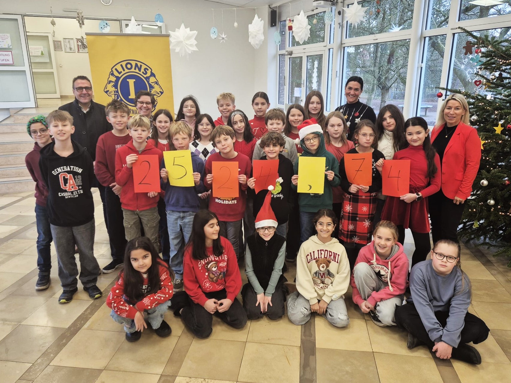 Die engagierten Schülerinnen und Schüler der Jahrgangsstufe 5 und 6 des Ratsgymnasiums