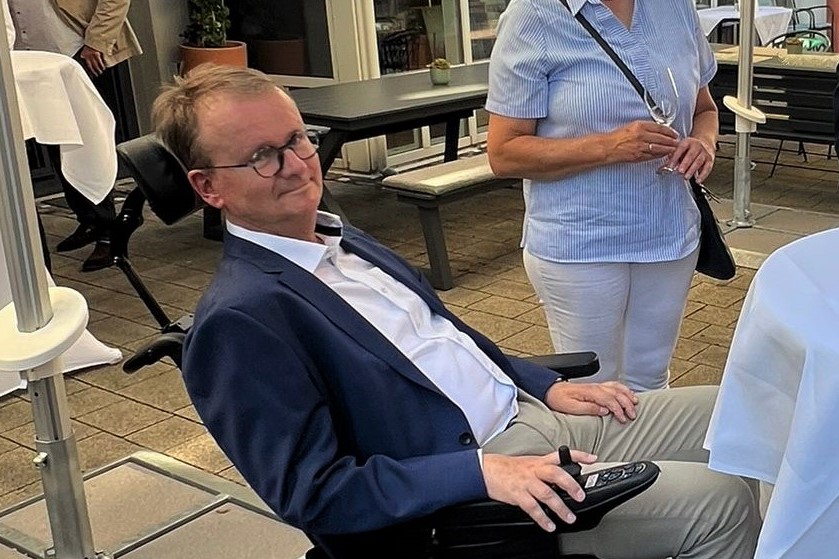 Johannes bei der Sommerveranstaltung des neuen Präsidenten 2023
